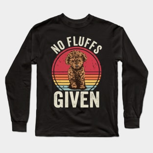 No Fluffs Given Funny Cavapoo Long Sleeve T-Shirt